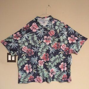 IZOD Saltwater Polo Shirt Hawaiian Style